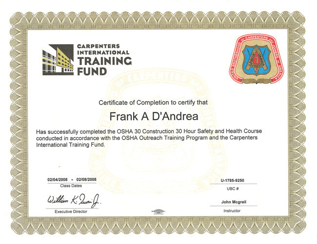 ICI-JDB Certificate of Training in Durability of Concrete (C-TDC